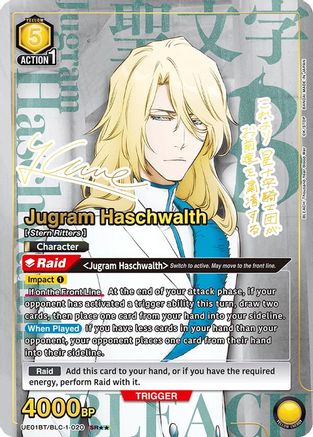 Image of Jugram Haschwalth (020) (SR**) (UE01BT/BLC-1-020) - UE01BT BLEACH ThousandYear Blood War Foil