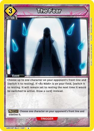 Image of The Fear (UE01BT/BLC-1-031) - UE01BT BLEACH ThousandYear Blood War