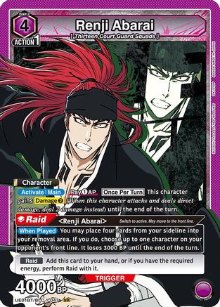Image of Renji Abarai (047) (UE01BT/BLC-1-047) - UE01BT BLEACH ThousandYear Blood War Foil