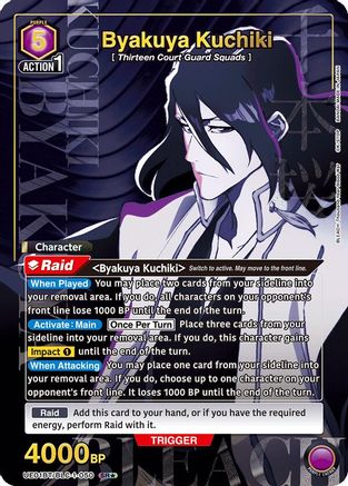 Image of Byakuya Kuchiki (050) (SR*) (UE01BT/BLC-1-050) - UE01BT BLEACH ThousandYear Blood War Foil