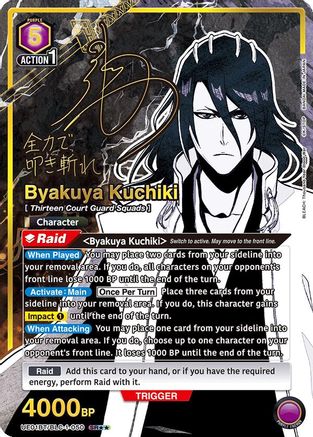 Image of Byakuya Kuchiki (050) (SR**) (UE01BT/BLC-1-050) - UE01BT BLEACH ThousandYear Blood War Foil