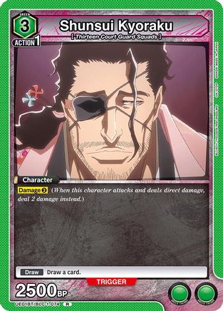 Image of Shunsui Kyoraku (074) (UE01BT/BLC-1-074) - UE01BT BLEACH ThousandYear Blood War Foil