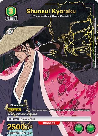Image of Shunsui Kyoraku (074) (R*) (UE01BT/BLC-1-074) - UE01BT BLEACH ThousandYear Blood War Foil
