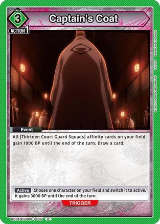 Image of Captain's Coat (UE01BT/BLC-1-097) - UE01BT BLEACH ThousandYear Blood War