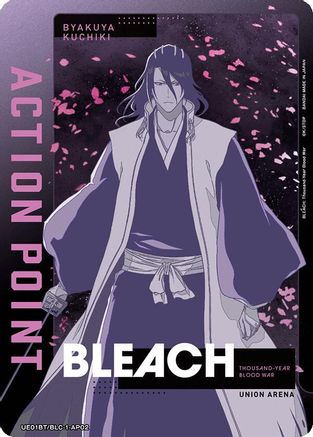 Image of Action Point Card (AP02) (Byakuya Kuchiki) (UE01BT/BLC-1-AP02) - UE01BT BLEACH ThousandYear Blood War Foil