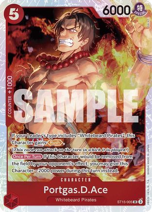 Image of Portgas.D.Ace (ST15-005) - Starter Deck 15: RED Edward.Newgate Foil