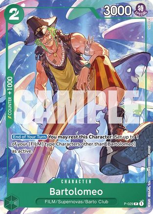 Image of Bartolomeo (P-029) - Starter Deck 16: GREEN Uta