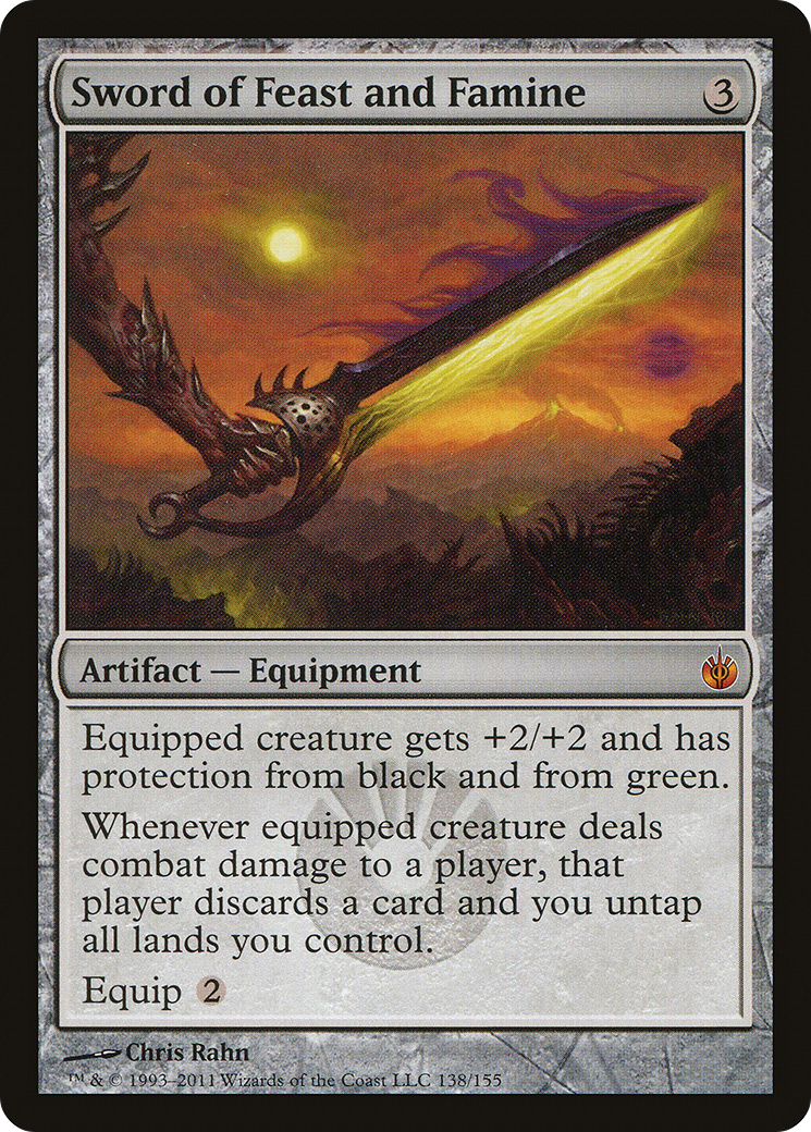 Image of Sword of Feast and Famine (MBS-138) - Mirrodin Besieged
