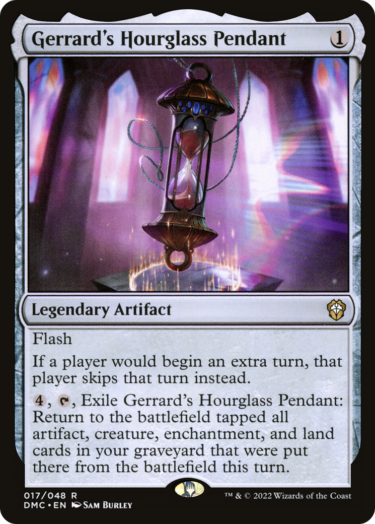Image of Gerrard's Hourglass Pendant (DMC-017) - Dominaria United Commander