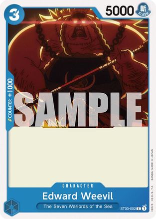 Image of Edward Weevil (ST03-002) - Starter Deck 17: BLUE Donquixote Doflamingo