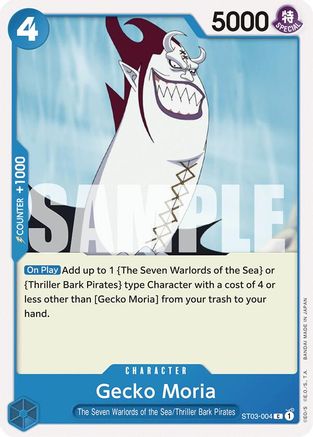 Image of Gecko Moria (ST03-004) (ST03-004) - Starter Deck 17: BLUE Donquixote Doflamingo
