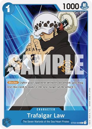 Image of Trafalgar Law (ST03-008) (ST03-008) - Starter Deck 17: BLUE Donquixote Doflamingo