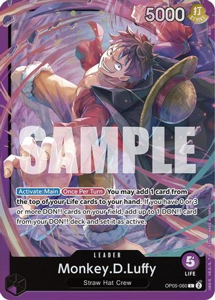 Monkey.D.Luffy (OP05-060) (OP05-060) - Starter Deck 18: PURPLE Monkey.D.Luffy Foil