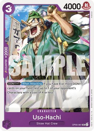Image of Uso-Hachi (OP05-061) (OP05-061) - Starter Deck 18: PURPLE Monkey.D.Luffy