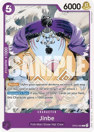 Image of Jinbe (OP05-066) - Starter Deck 18: PURPLE Monkey.D.Luffy
