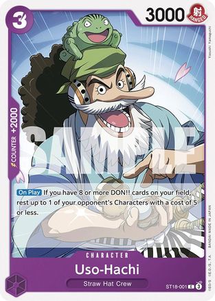 Image of Uso-Hachi (ST18-001) (ST18-001) - Starter Deck 18: PURPLE Monkey.D.Luffy