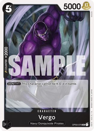 Image of Vergo (OP03-079) - Starter Deck 19: BLACK Smoker
