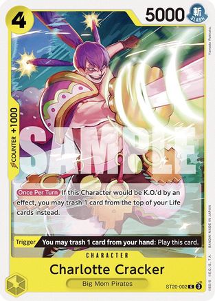 Image of Charlotte Cracker (ST20-002) - Starter Deck 20: YELLOW Charlotte Katakuri