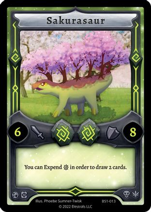 Image of Sakurasaur (BS1-013) - Base Set Kickstarter Edition