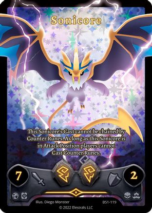 Image of Sonicore (Full Art) (BS1-119) - Base Set Kickstarter Edition Holo