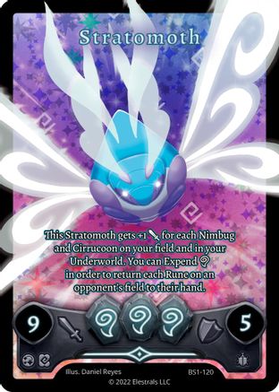 Image of Stratomoth (Full Art) (BS1-120) - Base Set Kickstarter Edition Holo
