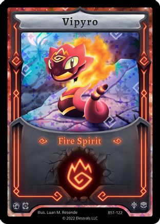 Image of Vipyro (Alternative Art) (BS1-122) - Base Set Kickstarter Edition Holo