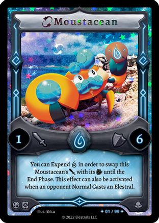 Image of Moustacean (Serialized) (/99) - Base Set Kickstarter Edition Holo