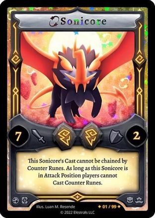 Image of Sonicore (Serialized) (/99) - Base Set Kickstarter Edition Holo