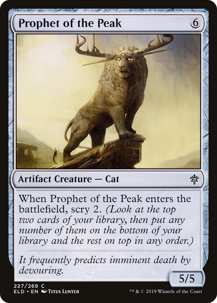 Image of Prophet of the Peak (ELD-227) - Throne of Eldraine Foil