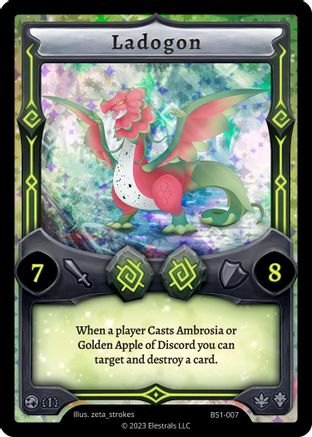 Image of Ladogon (BS1-007) - Base Set First Edition Holo