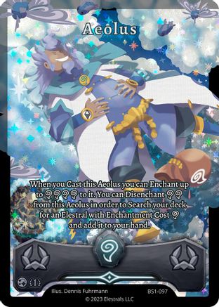 Image of Aeolus (BS1-097) - Base Set First Edition Holo