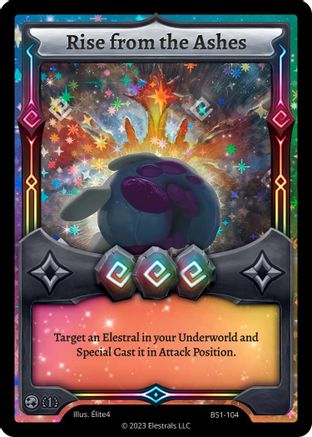 Image of Rise from the Ashes (BS1-104) - Base Set First Edition Holo