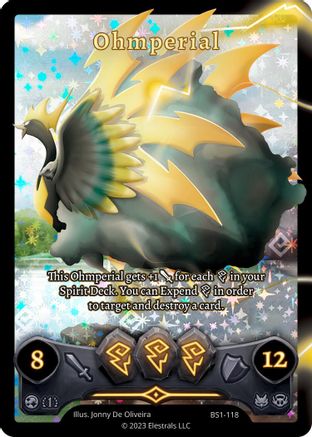 Image of Ohmperial (Full Art) (BS1-118) - Base Set First Edition Holo