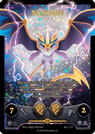 Image of Sonicore (Full Art) (BS1-119) - Base Set First Edition Holo