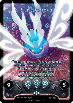 Image of Stratomoth (Full Art) (BS1-120) - Base Set First Edition Holo