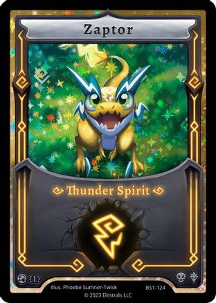 Image of Zaptor (Alternative Art) (BS1-124) - Base Set First Edition Holo