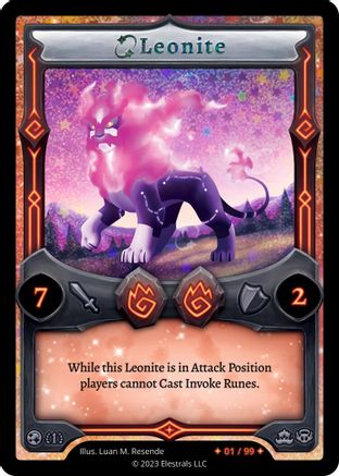 Image of Leonite (Serialized) (/99) - Base Set First Edition Holo