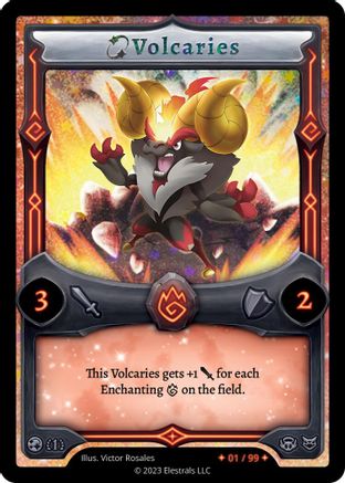 Image of Volcaries (Serialized) (/99) - Base Set First Edition Holo
