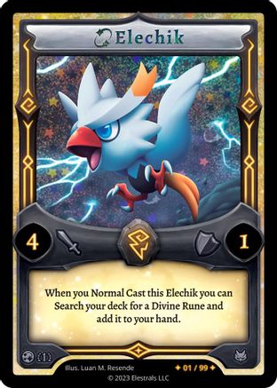 Image of Elechik (Serialized) (/99) - Base Set First Edition Holo
