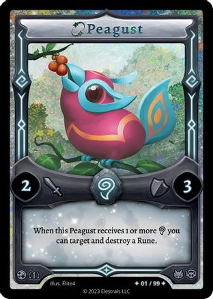 Image of Peagust (Serialized) (/99) - Base Set First Edition Holo