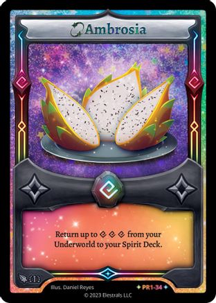 Image of Ambrosia (PR1-34) - Base Promos First Edition Holo