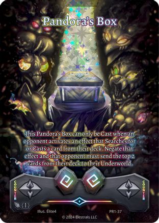 Image of Pandora's Box (PR1-37) - Base Promos First Edition Holo