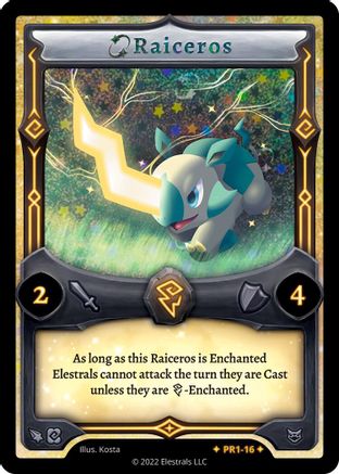Image of Raiceros (PR1-16) - Base Promos Kickstarter Edition Holo