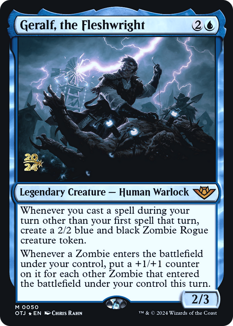 Image of Geralf, the Fleshwright (PRE-050) - Outlaws of Thunder Junction Promos Foil
