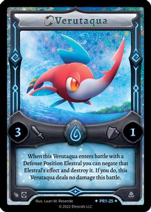 Image of Verutaqua (PR1-25) - Base Promos Kickstarter Edition Holo