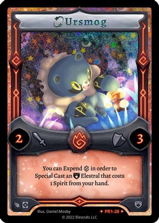 Image of Ursmog (PR1-28) - Base Promos Kickstarter Edition Holo