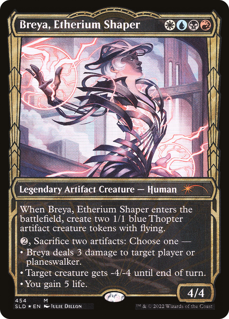 Image of Breya, Etherium Shaper (Gilded Foil) (SLD-454) - Secret Lair Drop: (Showcase) Foil