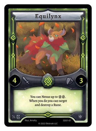 Image of Equilynx (SD01-07) - Centaurbor Starter Deck Kickstarter Edition