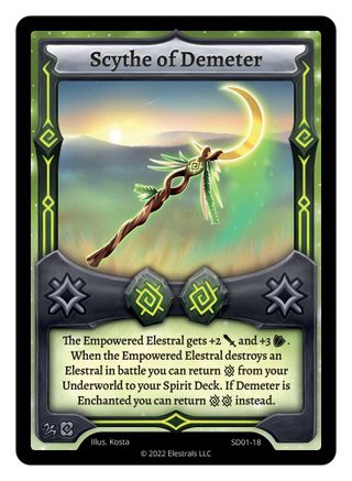 Image of Scythe of Demeter (SD01-18) - Centaurbor Starter Deck Kickstarter Edition
