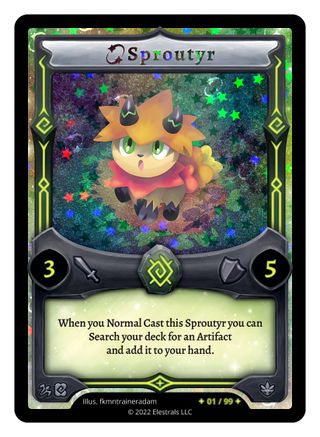 Image of Sproutyr (Serialized) (/99) - Centaurbor Starter Deck Kickstarter Edition Holo